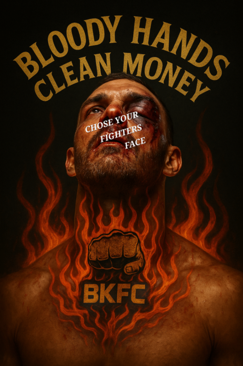 BKFC Bloody Hands Clean Money Poster